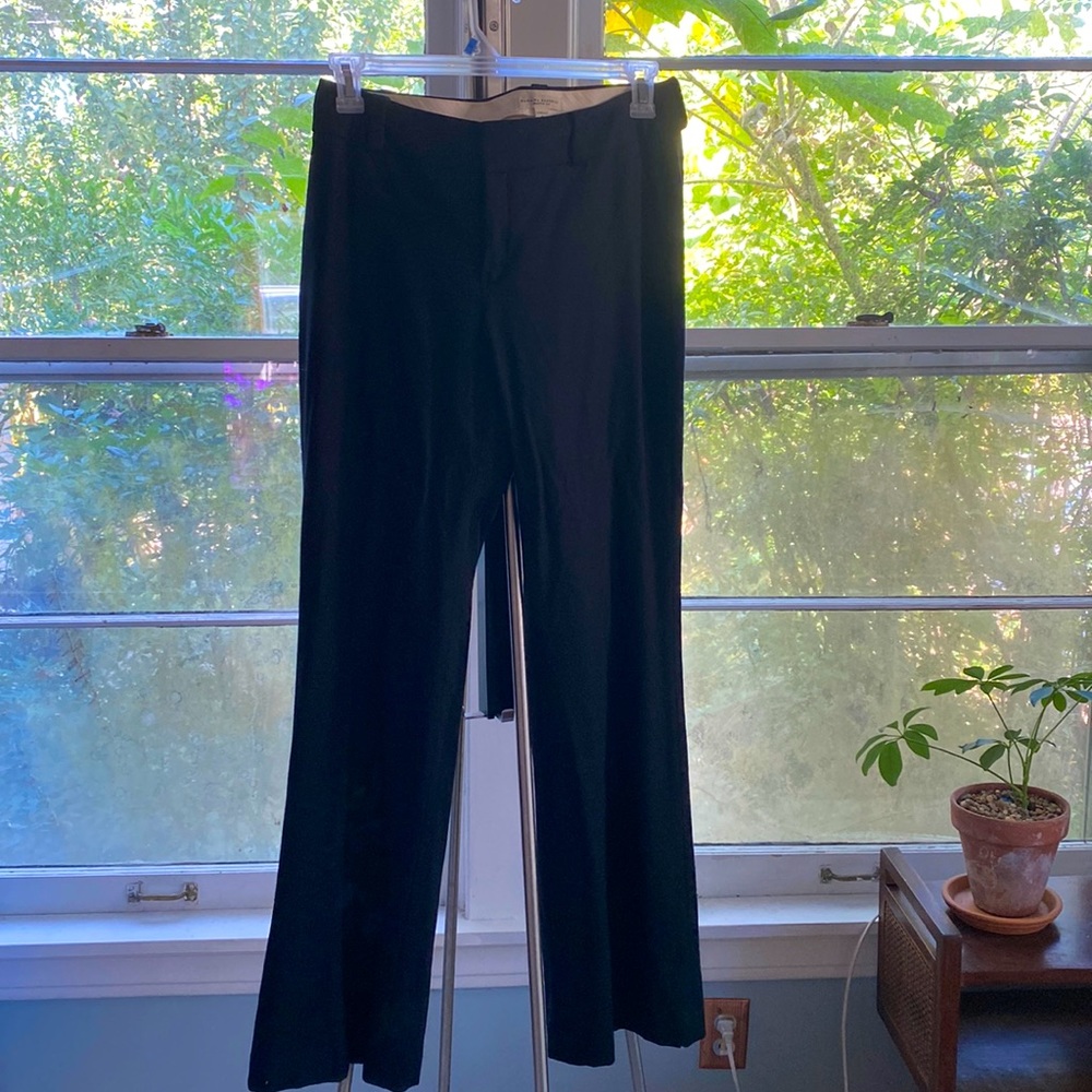 Wool black Banana Republic pants. Light wear, flattering cut.
